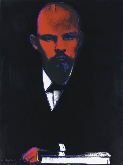 Tableau Lenin noir d'Andy Warhol