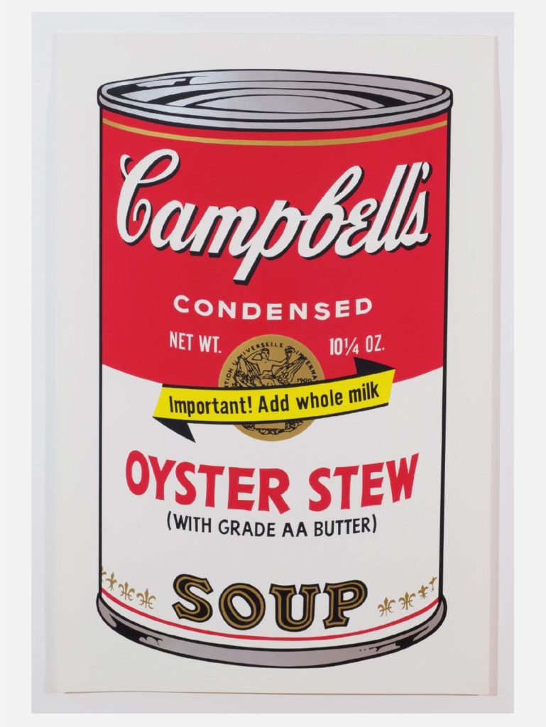Oyster Stew de Campbell's Soup II (1969), Andy Warhol